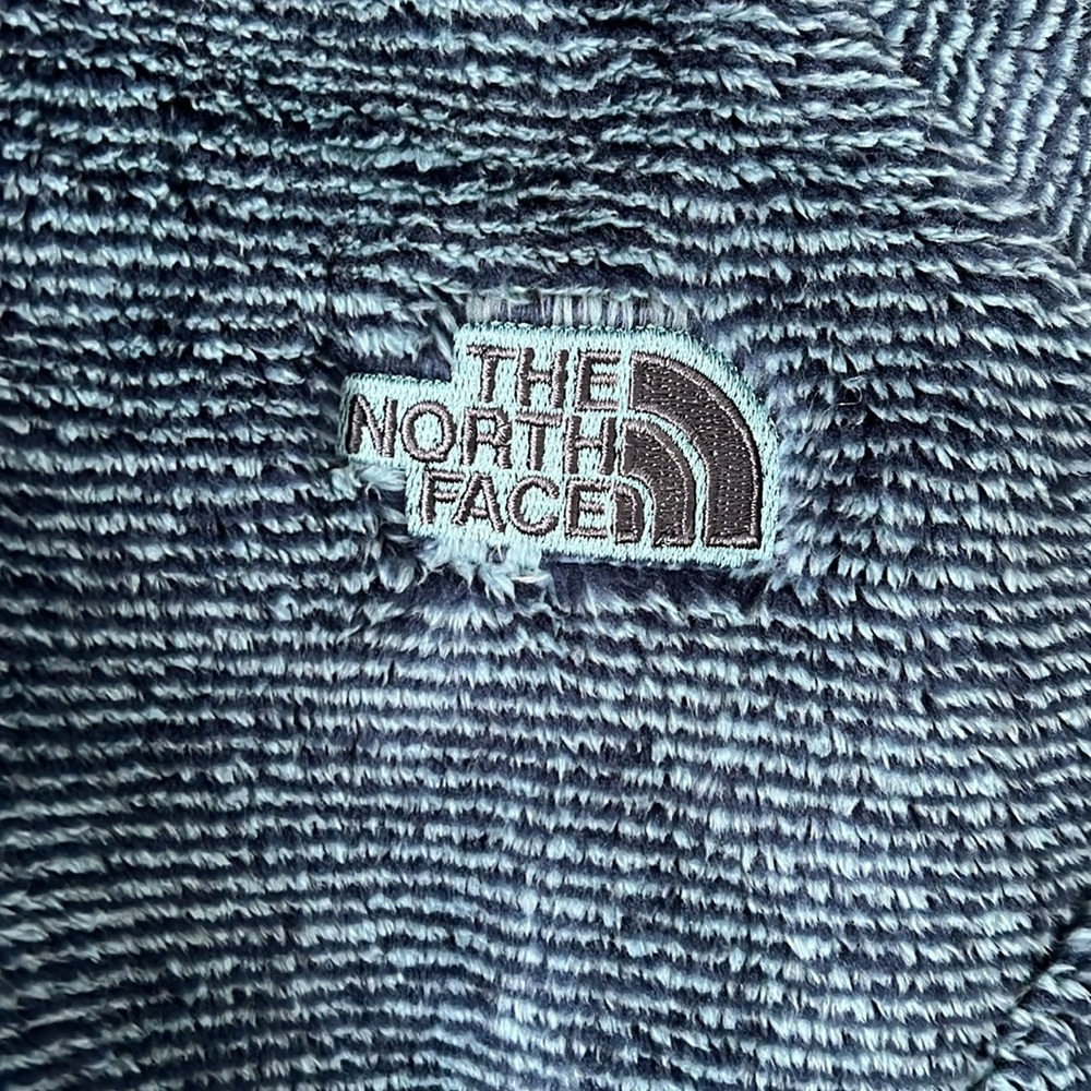 The North Face Women's Osito 2 Fleece Jacket Blue Black Stripe Zip-Up - Picture 7 of 10
